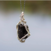 Spirit's Kiss | Siguniang Spirit Artisan Wire-Wrapped Black Tourmaline Pendant