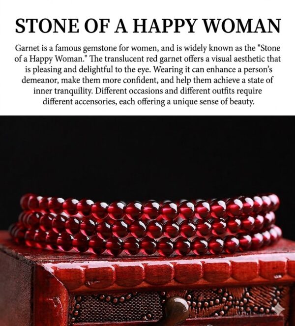 Himalayan Soul | Seeds of the Earth Deep Wine-Red Natural Garnet Multi-Wrap Bracelet — A Timeless Companion of Purity