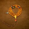 Qing Dynasty Antique Tibetan 108 Mala Beads | Aged Jade-Like Heritage Bracelet | Himalayan Spiritual Adornment