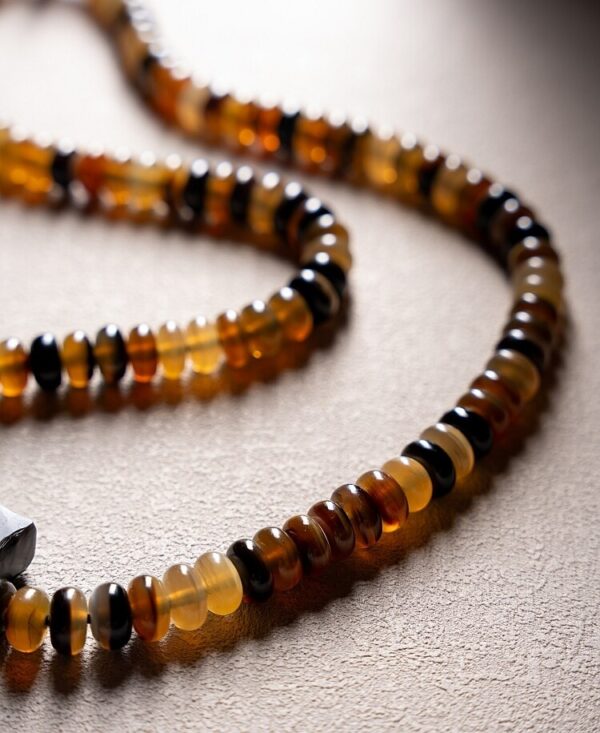 Authentic Tibetan Natural Goat Horn 108 Mala Beads - Spiritual Mala Necklace & Bracelet for Daily Presence