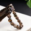 Shadows of the Himalayas | Natural Smoky Quartz & Tiger’s Eye Grounding Bracelet