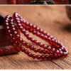 Himalayan Soul | Seeds of the Earth Deep Wine-Red Natural Garnet Multi-Wrap Bracelet — A Timeless Companion of Purity