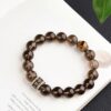 Shadows of the Himalayas | Natural Smoky Quartz & Tiger’s Eye Grounding Bracelet