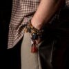 Authentic Tibetan Natural Goat Horn 108 Mala Beads - Spiritual Mala Necklace & Bracelet for Daily Presence