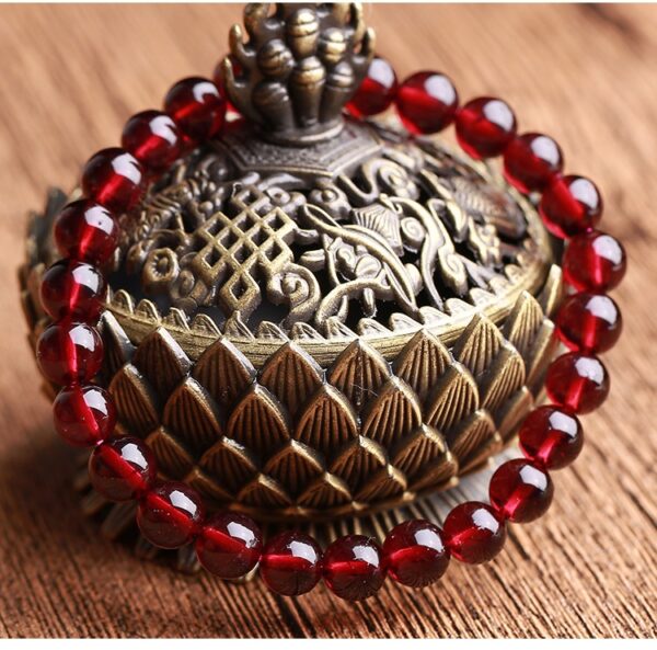 Himalayan Soul | Seeds of the Earth Deep Wine-Red Natural Garnet Multi-Wrap Bracelet — A Timeless Companion of Purity