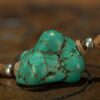 [Echoes of Time] Antique Tibetan Raw Turquoise Pendant | A Himalayan Guardian of Serenity