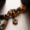 Authentic Tibetan Natural Goat Horn 108 Mala Beads - Spiritual Mala Necklace & Bracelet for Daily Presence