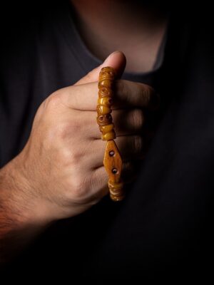 Himalayan Inspired Hand-Carved Bone Bracelet | Citipati Yak Bone Mala | Mindfulness & Serenity
