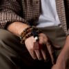 Authentic Tibetan Natural Goat Horn 108 Mala Beads - Spiritual Mala Necklace & Bracelet for Daily Presence