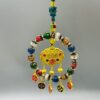 Zaki Lhamo & Five Wealth Buddhas Car Charm | Himalayan Incense Ash Glazed Multi-Treasure Amulet for Prosperity & Protection