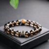 Shadows of the Himalayas | Natural Smoky Quartz & Tiger’s Eye Grounding Bracelet