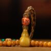Qing Dynasty Antique Tibetan 108 Mala Beads | Aged Jade-Like Heritage Bracelet | Himalayan Spiritual Adornment