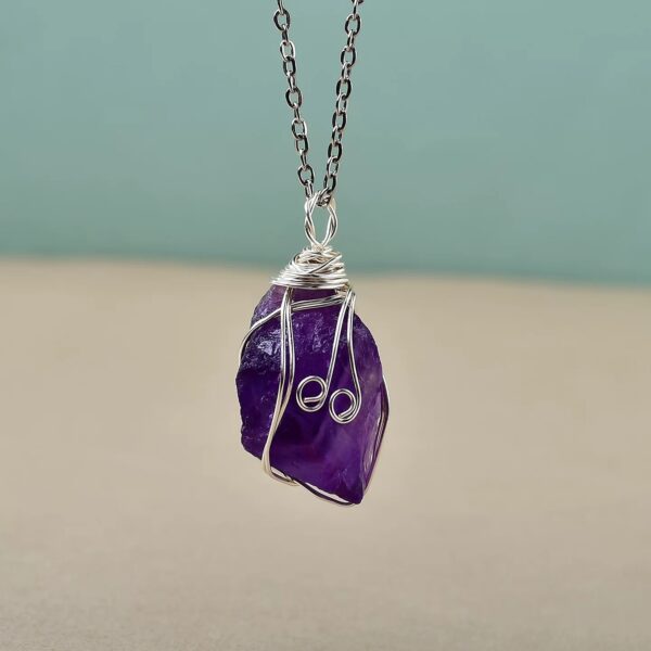 The Himalayan Palette | 8-Piece Handcrafted Raw Crystal Necklace Collection – Authentic Tibetan-Inspired Artisan Set