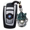 The Silent Himalayan Guardian | Vintage Tibetan Silver & Bronze Taotie Axe Car Charm