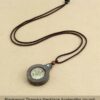 Sacred Geometry & Zodiac Guardian: Handmade Ebony Wood Tibetan Necklace
