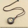 Sacred Geometry & Zodiac Guardian: Handmade Ebony Wood Tibetan Necklace