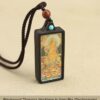 Sacred Geometry & Zodiac Guardian: Handmade Ebony Wood Tibetan Necklace