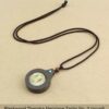 Sacred Geometry & Zodiac Guardian: Handmade Ebony Wood Tibetan Necklace