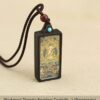 Sacred Geometry & Zodiac Guardian: Handmade Ebony Wood Tibetan Necklace