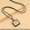 Sacred Geometry & Zodiac Guardian: Handmade Ebony Wood Tibetan Necklace