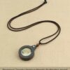 Sacred Geometry & Zodiac Guardian: Handmade Ebony Wood Tibetan Necklace