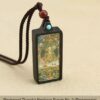 Sacred Geometry & Zodiac Guardian: Handmade Ebony Wood Tibetan Necklace