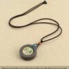 Sacred Geometry & Zodiac Guardian: Handmade Ebony Wood Tibetan Necklace
