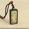 Sacred Geometry & Zodiac Guardian: Handmade Ebony Wood Tibetan Necklace