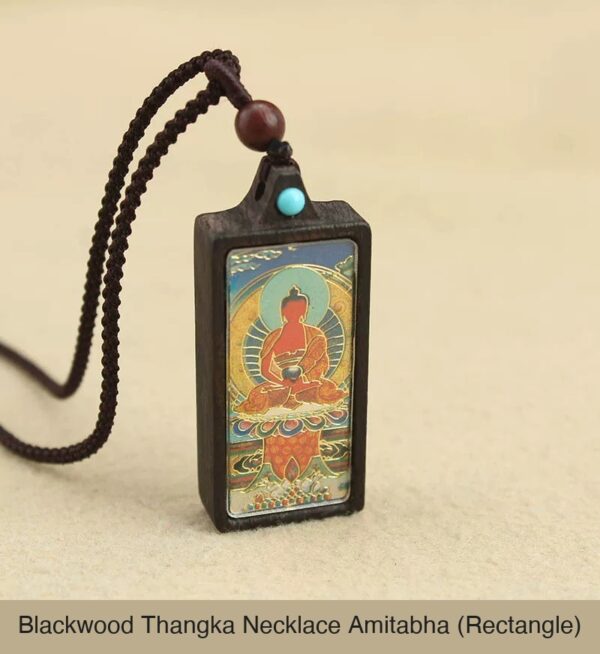 Sacred Geometry & Zodiac Guardian: Handmade Ebony Wood Tibetan Necklace