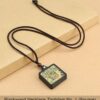 Sacred Geometry & Zodiac Guardian: Handmade Ebony Wood Tibetan Necklace