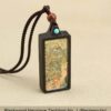 Sacred Geometry & Zodiac Guardian: Handmade Ebony Wood Tibetan Necklace